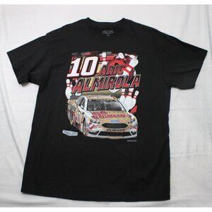 Aric Almirola Go Bowling Nascar Mens T-Shirt XL Black Stewart-Haas Racing 100% C